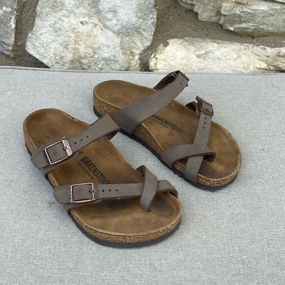 Birkenstock Mayari brown sandals KIDS size 30 (12-12.5) - Picture 1 of 6